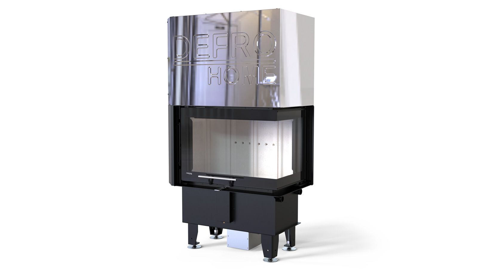 Zestaw kominek powietrzny stalowy KRATKI LUCY Prawy BLACK 14 kW Ø 200 z akcesoriami imageoferta48019201080 - Zestaw kominek powietrzny stalowy KRATKI LUCY Prawy BLACK 14 kW Ø 200 z akcesoriami